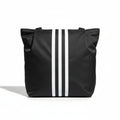 Black 3-Stripes Shoulder Tote Bag - Gym, Work & Everyday
