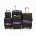 Sword Polypropylene Luggage Set — 5 Pieces — Black