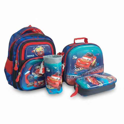 Genius Kids 4pc School Set — Race Car — 12 inch