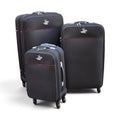 Classic 3-Piece Soft Luggage Set - Black