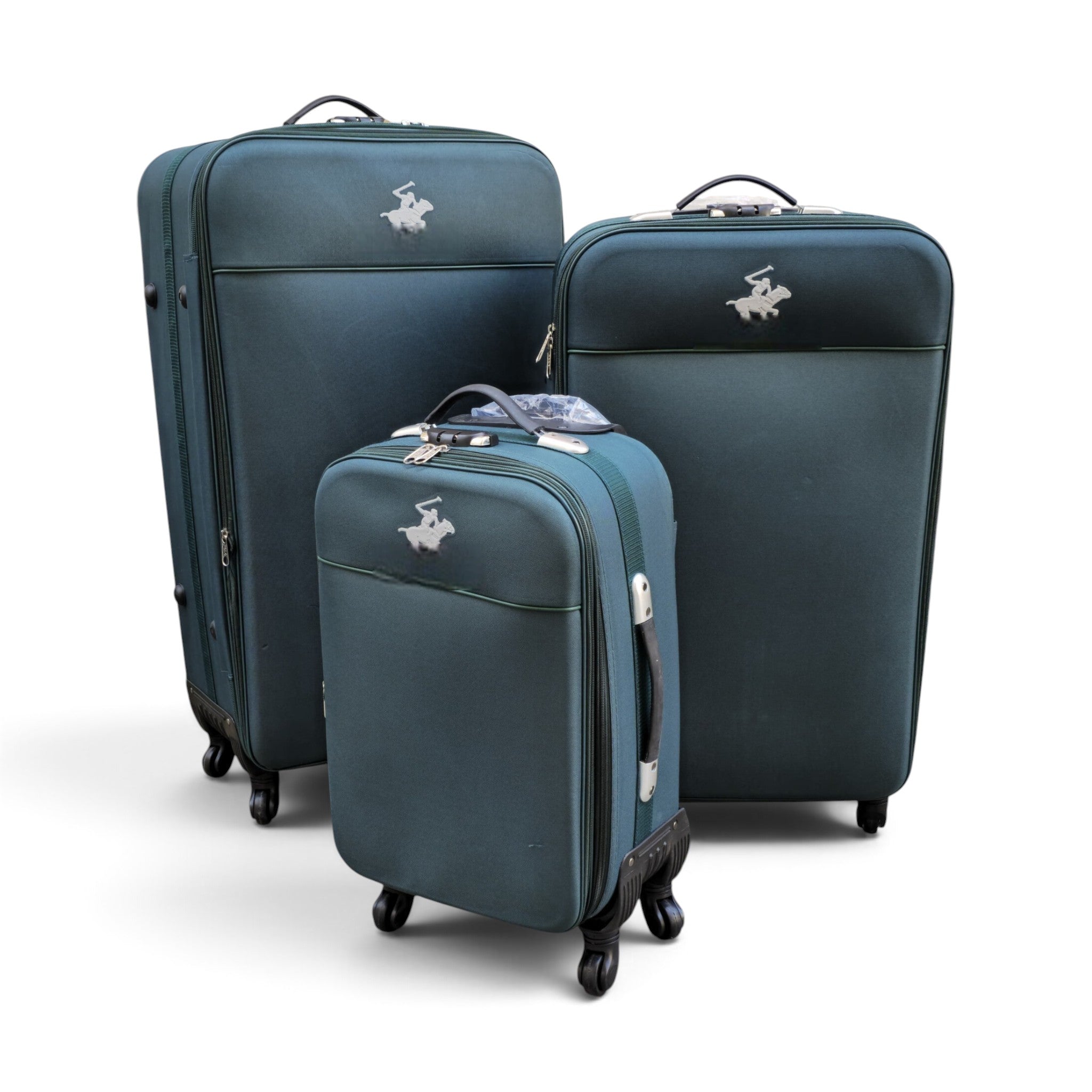 Classic 3-Piece Soft Luggage Set - Dark Green