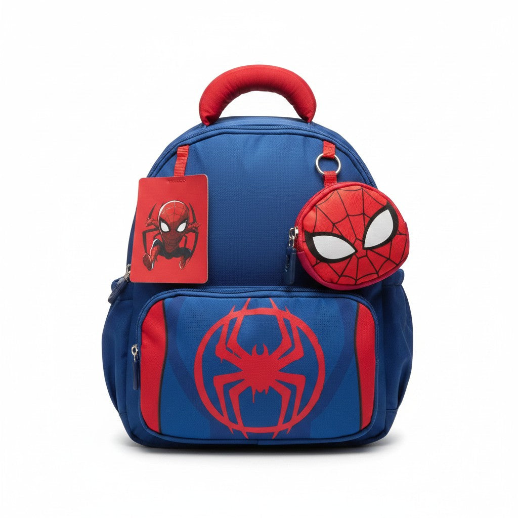 Kids Flat Backpack with Pocket — Blue