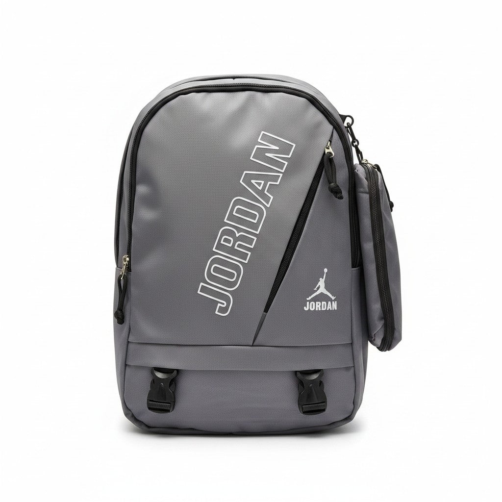 Sport Backpack with Pencil Case — Grey Sport