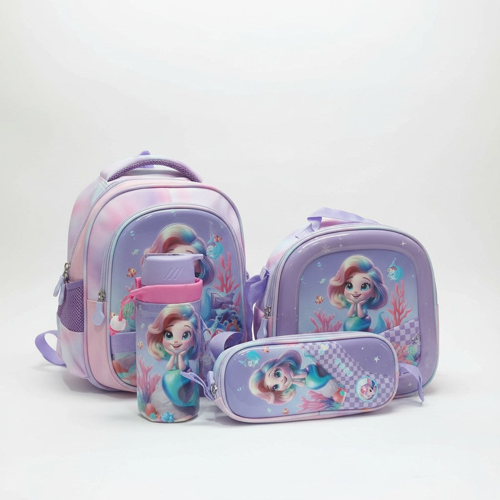 Genius Kids 4pc School Set — Mermaid — 12 inch