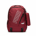 Sport Backpack with Pencil Case — Burgundy Sport