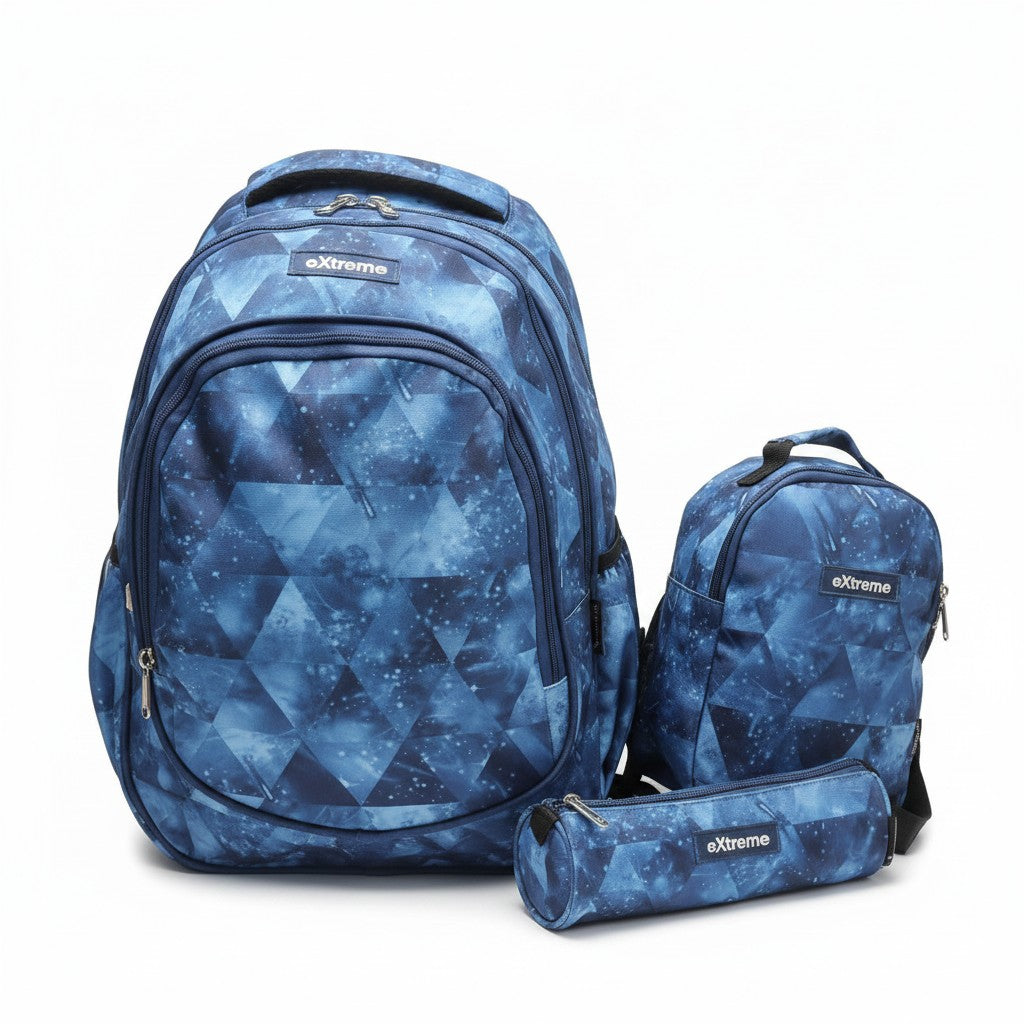 Extreme 3pc School Set — Blue Galaxy — 18 inch